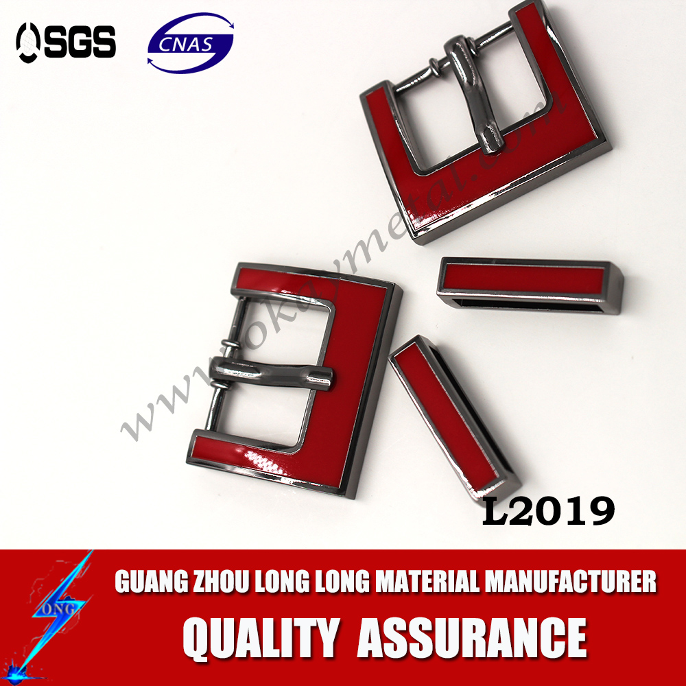 red color shoe buckle accessories 